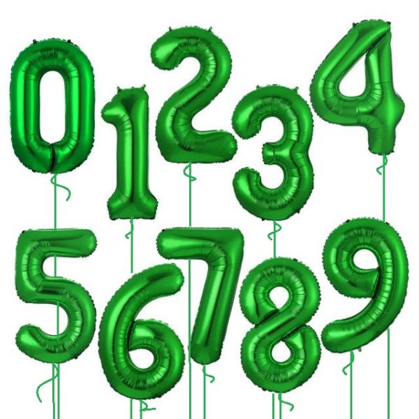 Цифра 70см зелена